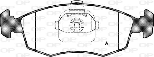 OPEN PARTS Комплект тормозных колодок, дисковый тормоз BPA0172.10